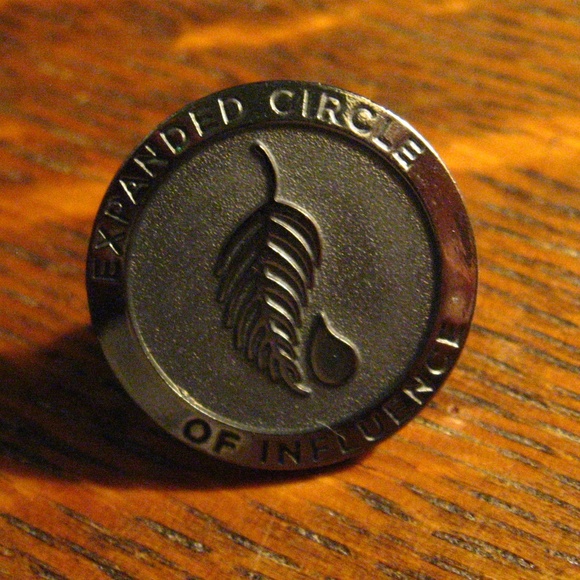 Expanded Circle Of Influence Silver Lapel Pin - Picture 2 of 4